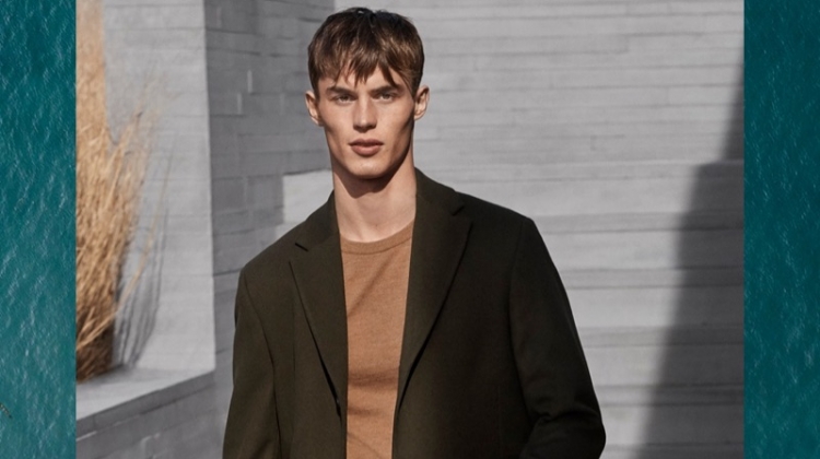 Kit Butler dons a smart look for Calvin Klein's fall-winter 2019 sportswear campaign.