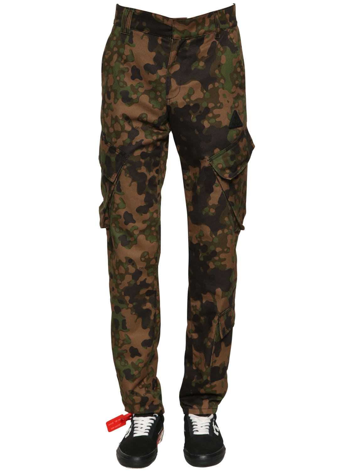 Camo Printed Cotton Cargo Pants | The Fashionisto