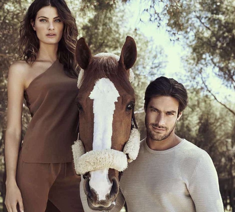 Isabeli Fontana and Gonçalo Teixeira star in Carmela Shoes' fall-winter 2019 campaign.