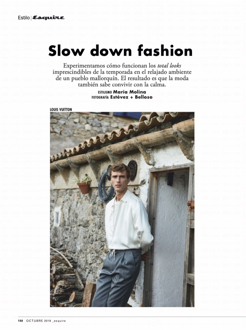 Slow Down Fashion: Clément Chabernaud for Esquire España