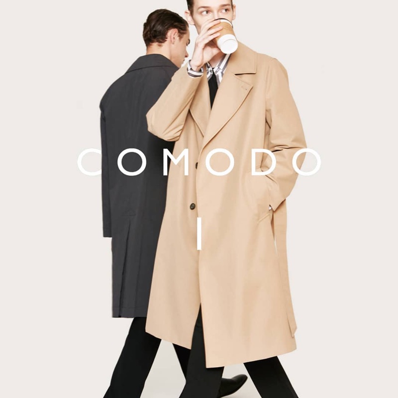 Damian Gałkowski and Guillaume D. front Comodo Korea's fall-winter 2019 campaign.