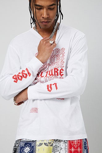 Culture Graphic Tee at Forever 21 , White/red | The Fashionisto
