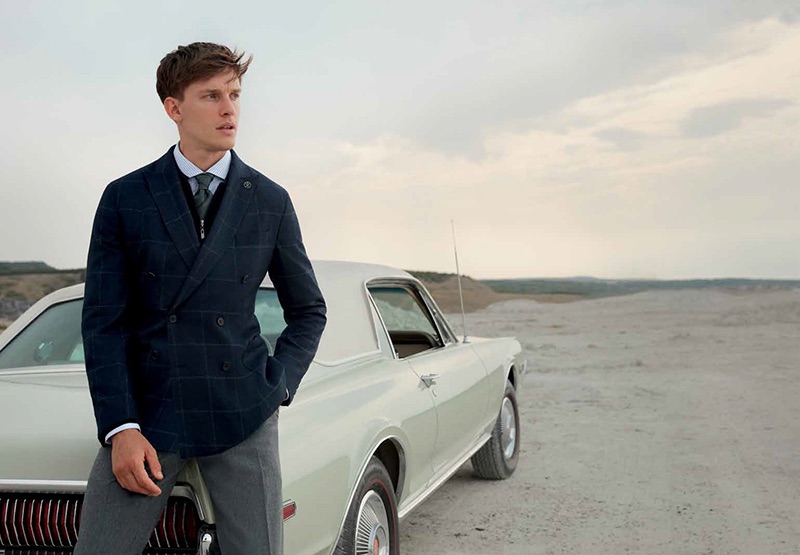 Hitting the road, Chris Doe fronts Damat's fall-winter 2019 campaign.