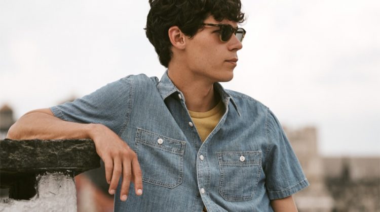 Tyler Sports Key Ways to Wear Denim for East Dane