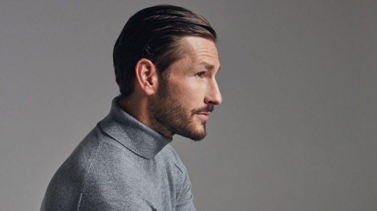 Parker Gregory Dons Essential Knits & Socks from Falke Fall ’19 Collection