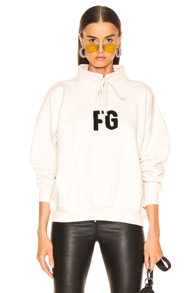 fear of god mock neck sweatshirt