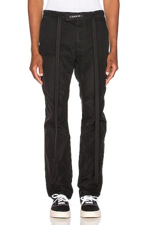 Fear of God Nylon Double Front Work Pant in Black Fear of God Nylon Double Front Work Pant in Black