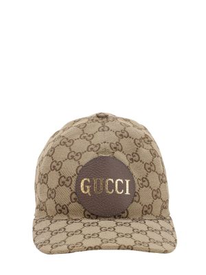 Gg Cotton Canvas Baseball Hat Gg Cotton Canvas Baseball Hat