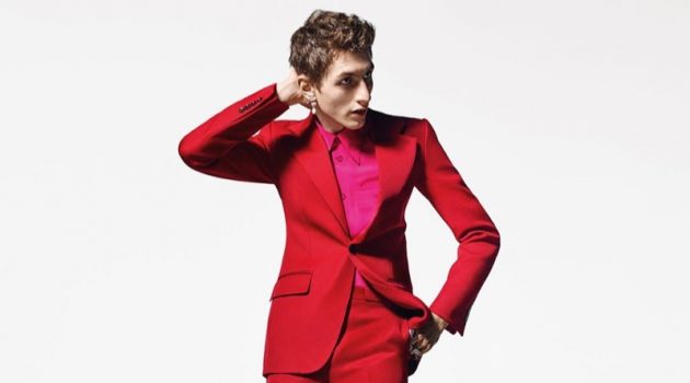 Henry Stuns in Sharp Tailoring for Givenchy '19 'Winter of Eden' Campaign Model Henry Kitcher is striking in a red suit for Givenchy's 2019 'Winter of Eden' campaign.