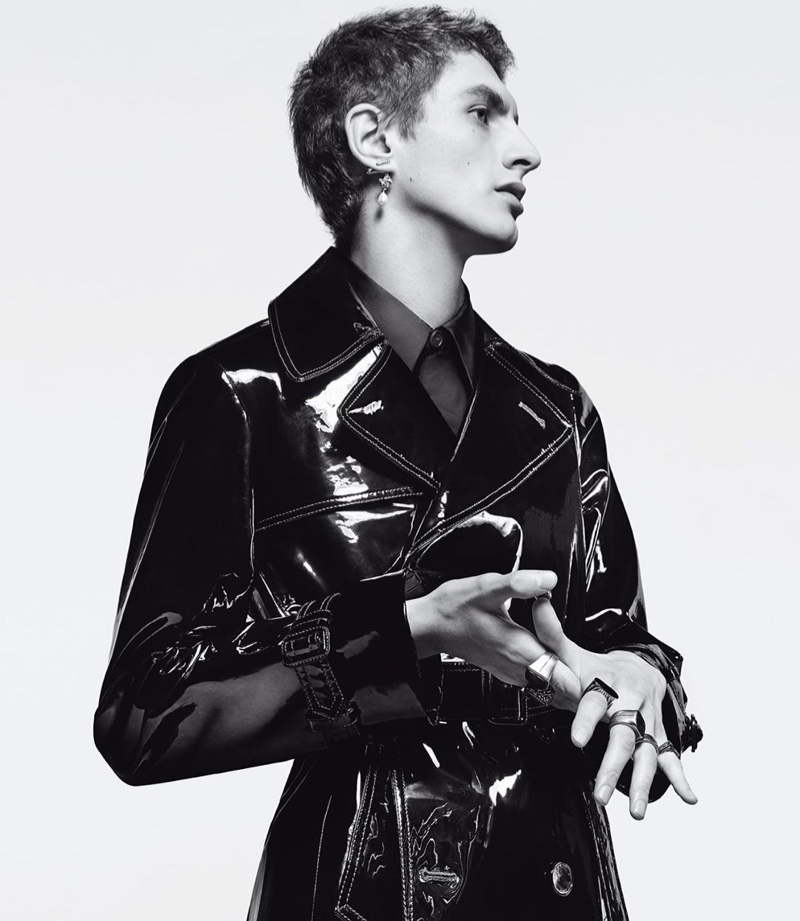 A style standout, Henry Kitcher fronts Givenchy's 2019 'Winter of Eden' campaign.