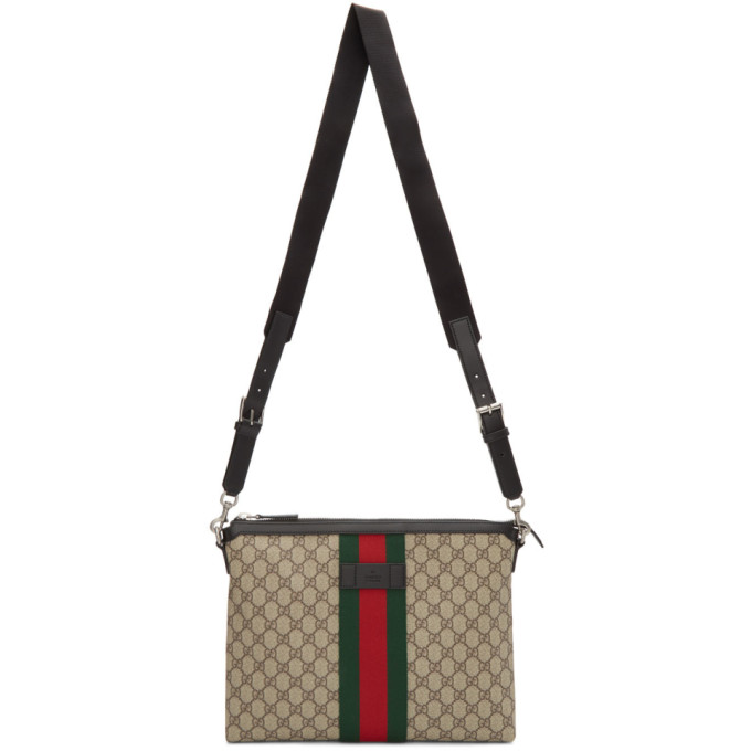 Gucci Beige Medium GG Supreme Messenger Bag | The Fashionisto