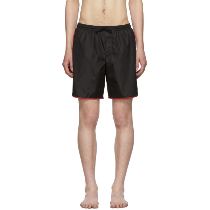 gucci swim shorts black