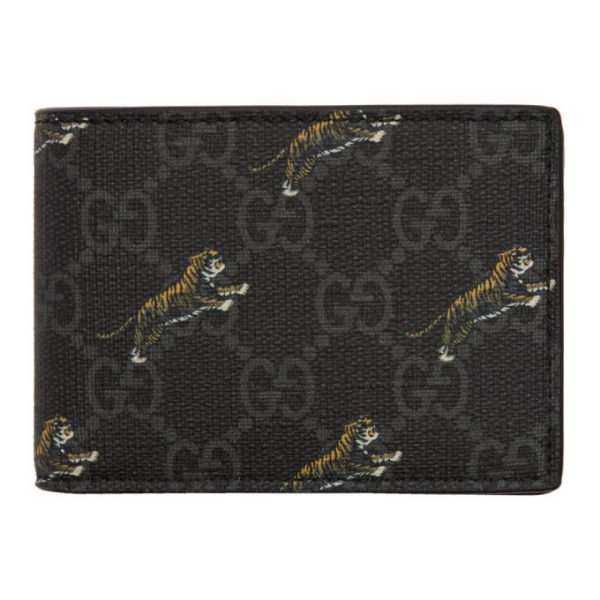 Gucci Black GG Tiger Wallet | The Fashionisto