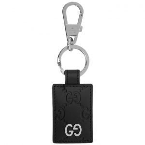 Gucci Black Gucci Signature Keyring Gucci Black Gucci Signature Keyring