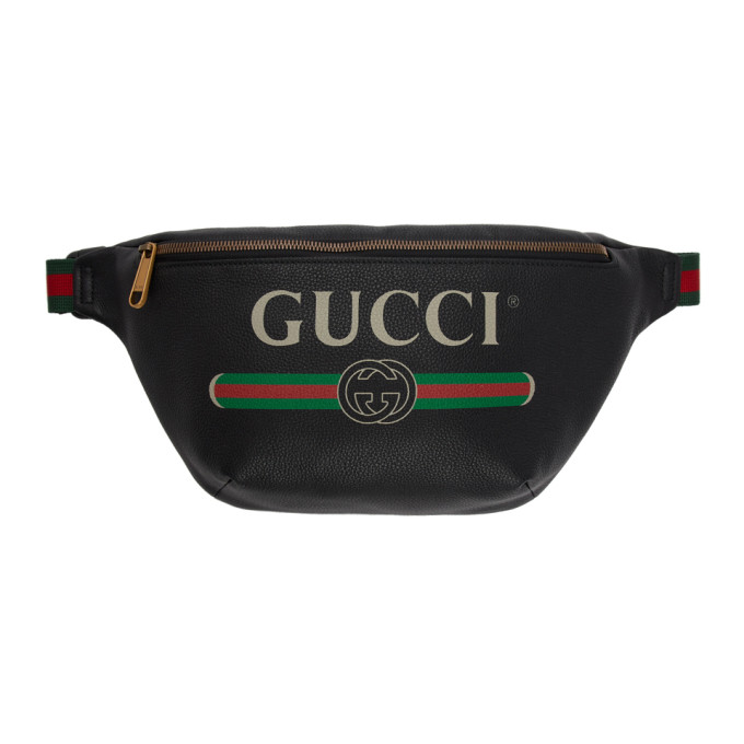 Gucci Black Medium Logo Belt Bag | The Fashionisto