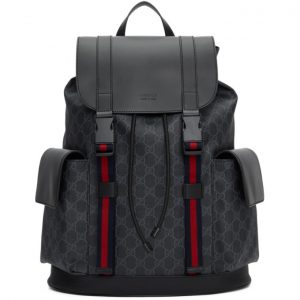 Gucci Black Soft GG Supreme Backpack Gucci Black Soft GG Supreme Backpack