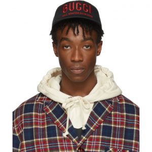 Gucci Black and Red Logo Cap Gucci Black and Red Logo Cap