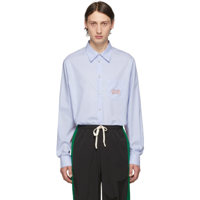 blue gucci shirt mens