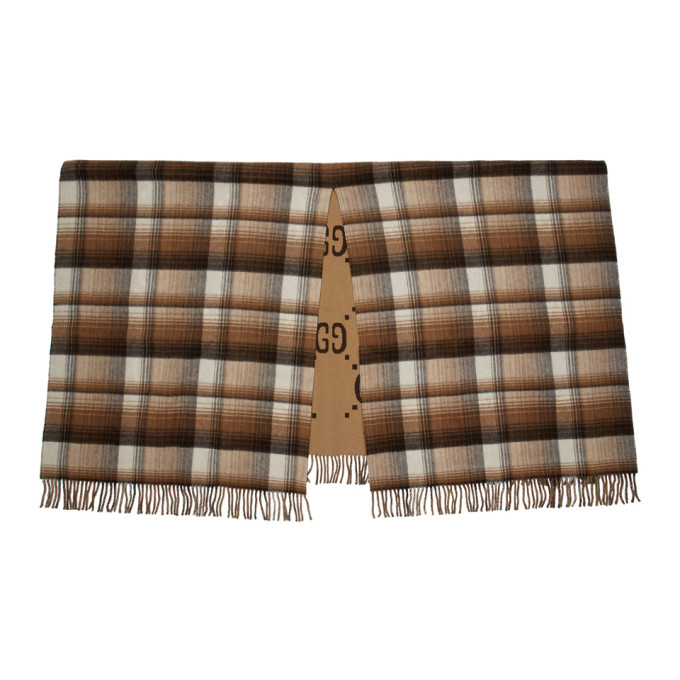 Gucci Brown Check GG Blanket The Fashionisto