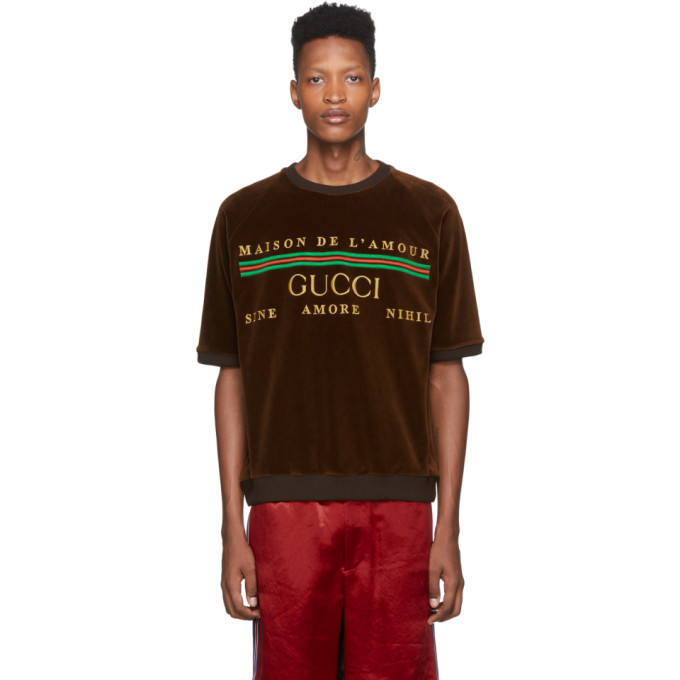 gucci brown shirt