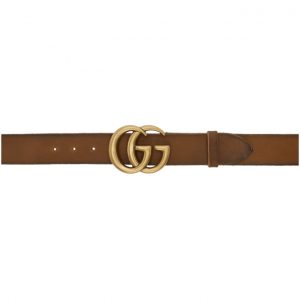 Gucci Brown GG Toscano Belt Gucci Brown GG Toscano Belt