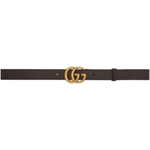 Gucci Brown Leather Double G Belt Gucci Brown Leather Double G Belt