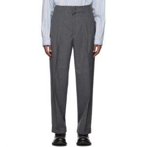 Gucci Grey Wool Pleated Trousers Gucci Grey Wool Pleated Trousers