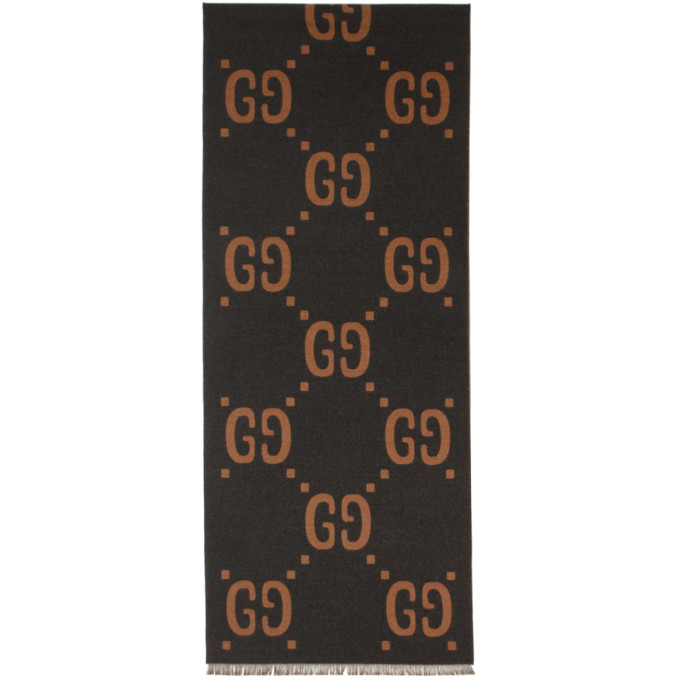 gucci gg scarf grey