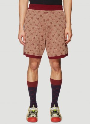Gucci Logo Woven Shorts in Burgundy size L Gucci Logo Woven Shorts in Burgundy size L