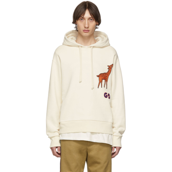 Gucci Off-White GG Deer Hoodie | The Fashionisto