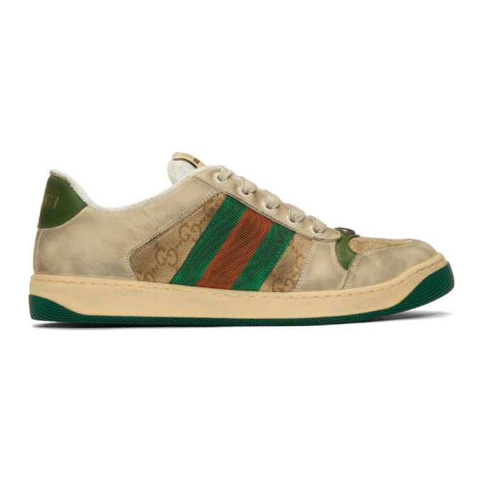 gucci white screener sneakers