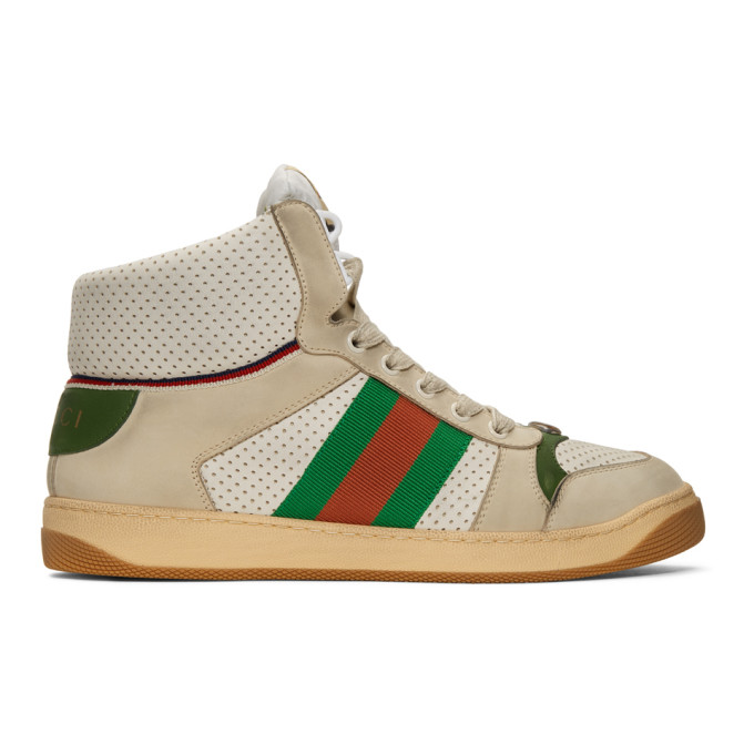 gucci white screener sneakers