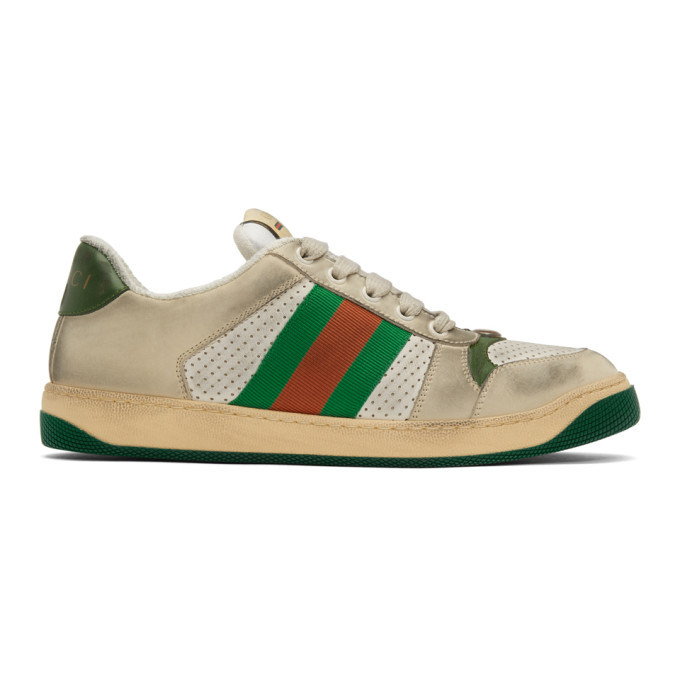gucci white screener sneakers