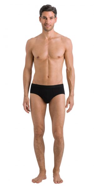 HANRO Cotton Essentials Briefs - All Black S - 73101 HANRO Cotton Essentials Briefs - All Black S - 73101