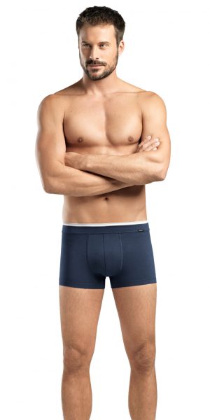 HANRO Liam Low Cut Boxer Brief - Midnight Navy M - 74072 HANRO Liam Low Cut Boxer Brief - Midnight Navy M - 74072