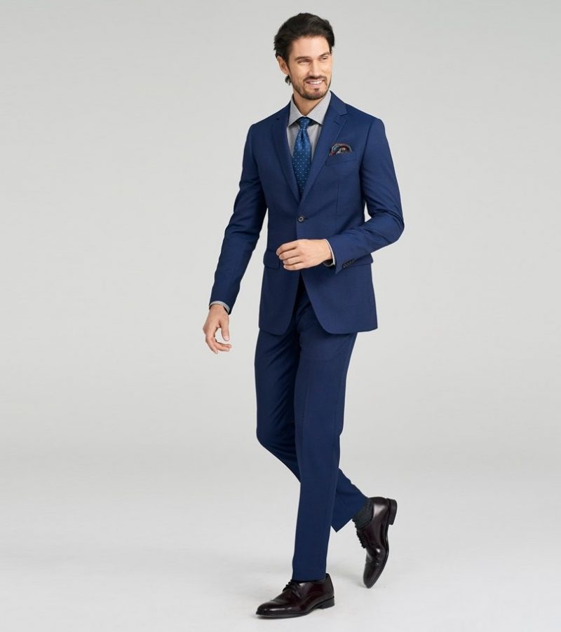 Indochino Hartford Fineline Blue Suit