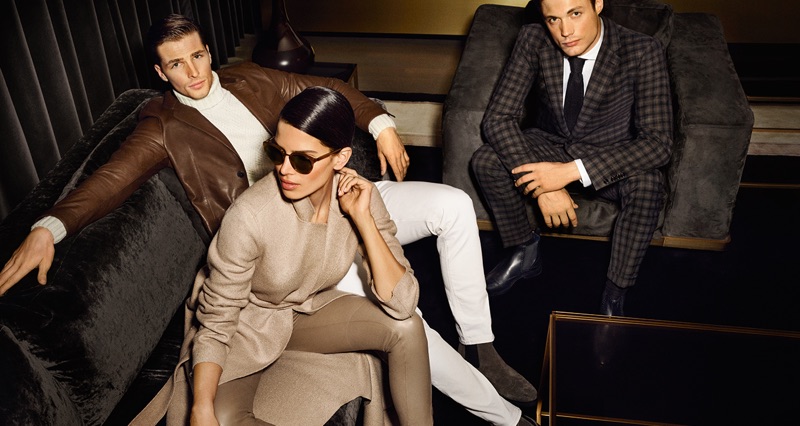 JOOP! enlists Edward Wilding, Raica Oliviera, and Steven Chevrin as the stars of its fall-winter 2019 campaign.