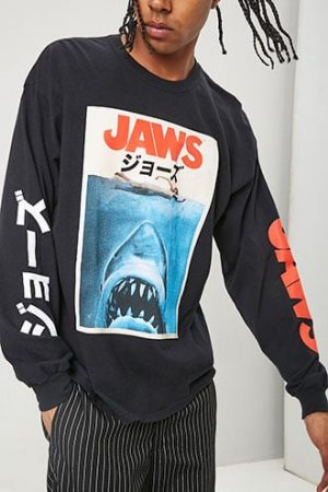 Jaws Graphic Tee at Forever 21 , Black/multi Jaws Graphic Tee at Forever 21 , Black/multi