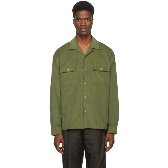 mint green corduroy shirt