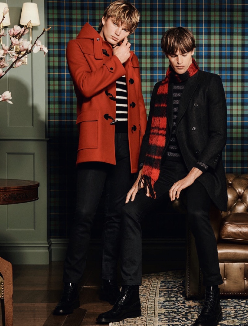 Donning Saint Laurent, Jordan Barrett and Parker van Noord connect with Holt Renfrew.