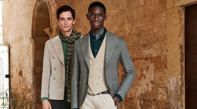 Jakob & Paco Tackle Sartorial Style for L.B.M. 1911 Fall '19 Campaign Models Jakob Wiechmann and Paco Diouf sport fashions from L.B.M. 1911's fall-winter 2019 collection.