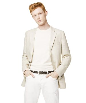 Linen Herringbone Unconstructed Sutton Sport Coat in Beige Linen Herringbone Unconstructed Sutton Sport Coat in Beige