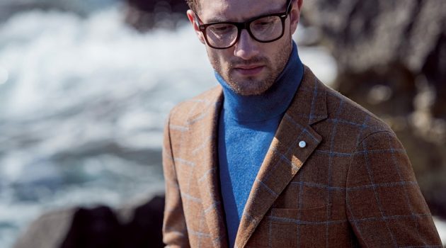 Jacob Coupe Inspires in Elegant Styles for Luigi Bianchi Mantova Fall '19 Campaign A smart vision in glasses, Jacob Coupe wears a turtleneck sweater with a sleek suit jacket for Luigi Bianchi Mantova's fall-winter 2019 campaign.