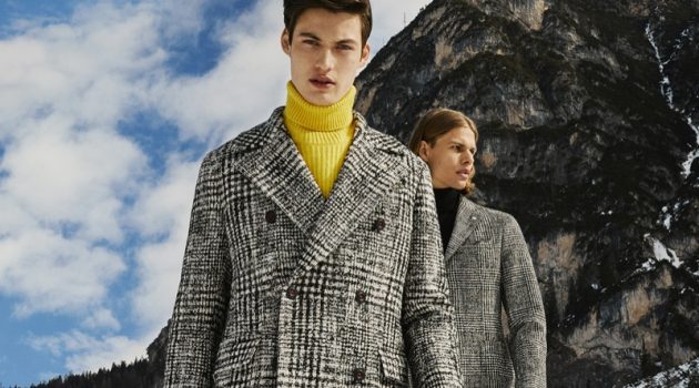 Gabriel & Dominik Visit Lago di Braies for Manuel Ritz Fall '19 Campaign Models Gabriel Daum and Dominik G. star in Manuel Ritz's fall-winter 2019 campaign.