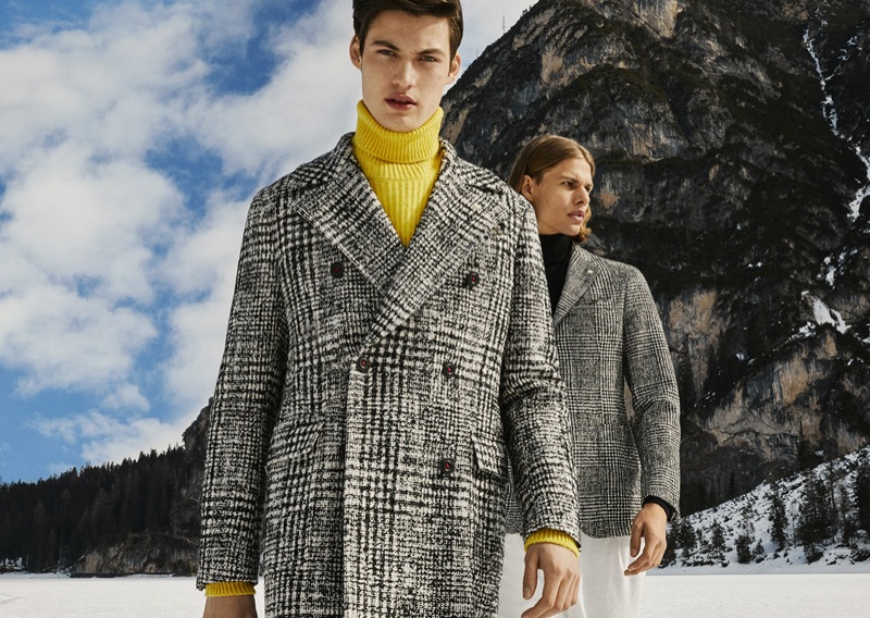 Models Gabriel Daum and Dominik G. star in Manuel Ritz's fall-winter 2019 campaign.