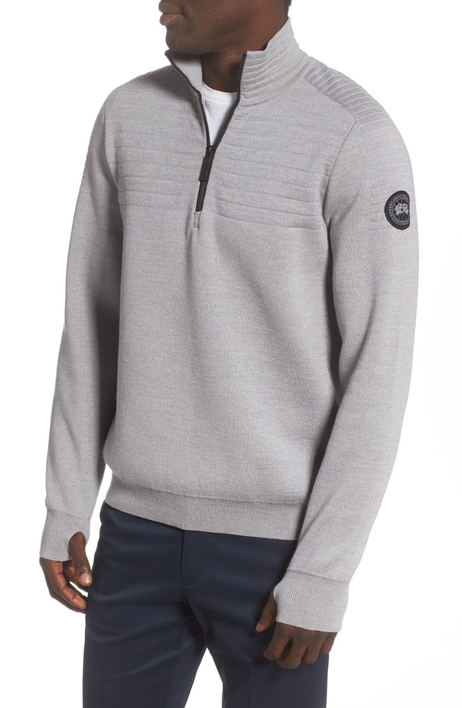 mens pullover zip up