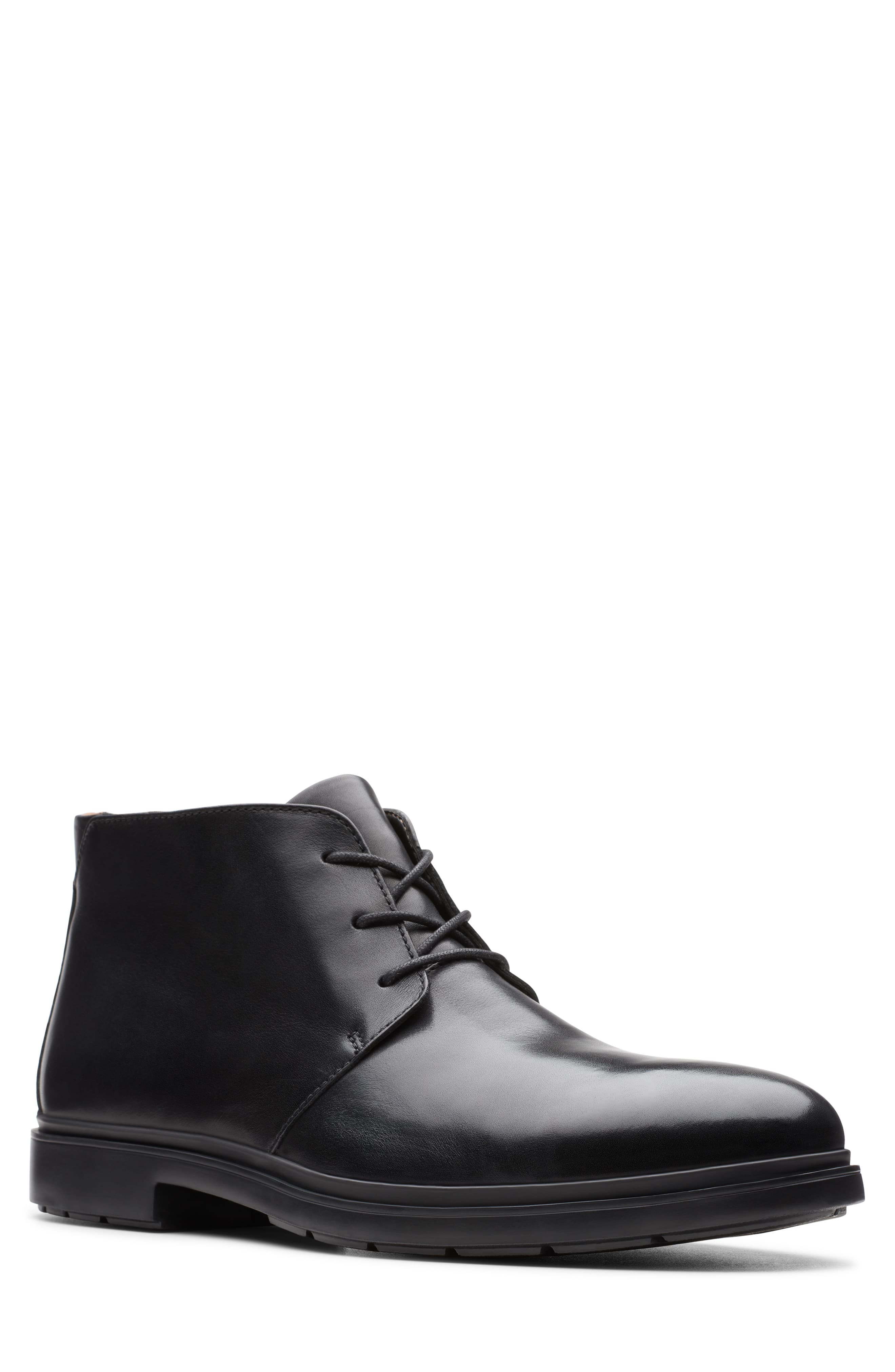 clarks boots mens black
