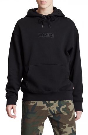 Men's Levi's Oversize Hooded Sweatshirt, Size Small - Black Men's Levi's Oversize Hooded Sweatshirt, Size Small - Black