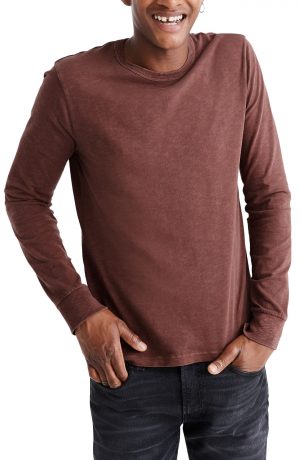 Men's Madewell Allday Garment-Dyed Crewneck T-Shirt, Size Medium - Red Men's Madewell Allday Garment-Dyed Crewneck T-Shirt, Size Medium - Red
