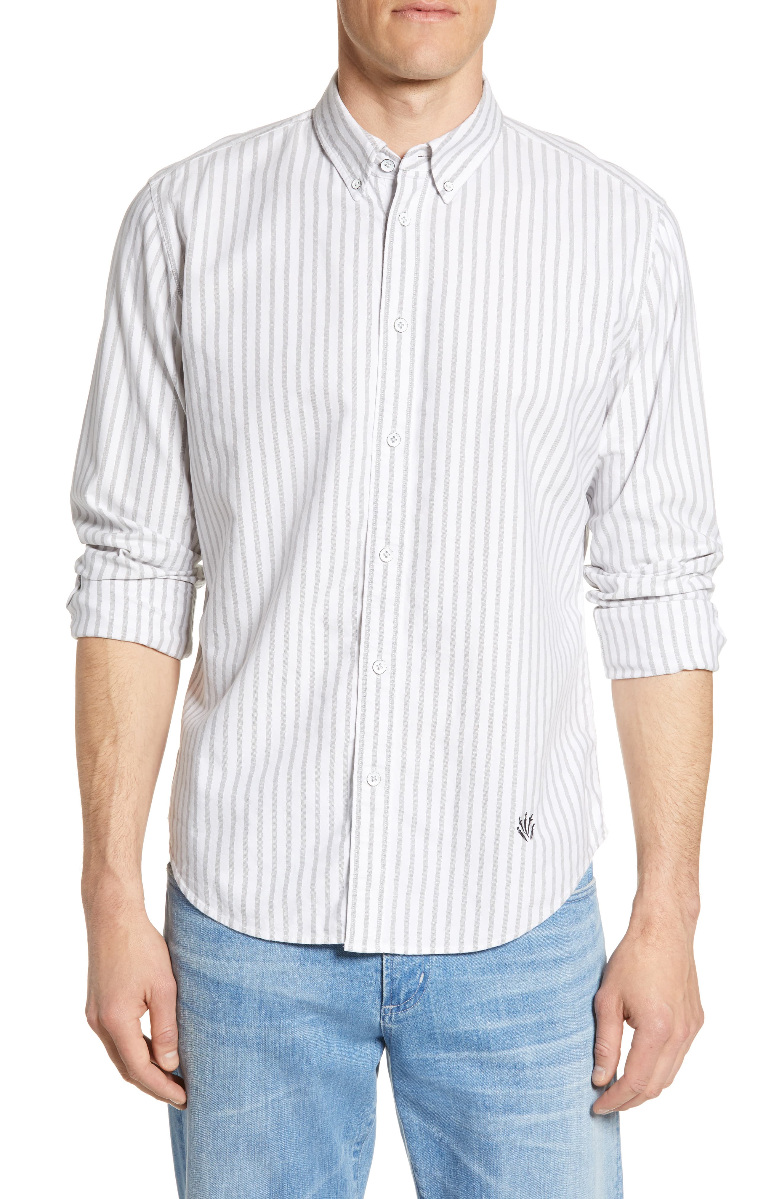 Men’s Rag & Bone Fit 2 Tomlin Slim Fit Stripe Button-Down Oxford Shirt ...